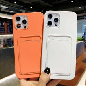 Case For iPhone 14 Max 13 12 11 Pro MAX XS XR 876 Silicone Card Thin Phone Cover
